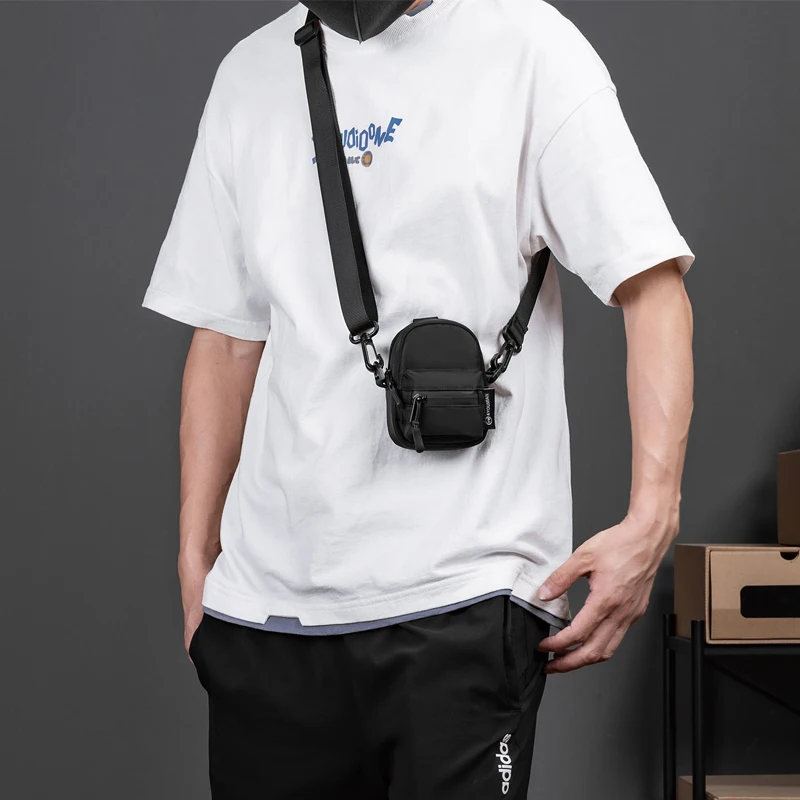 

Crossbody Bapa Car Key Coin Purse ex Earphone Wallet ID Card Mobile Phone Waist Bag Street Sle Soft Ox Cloth