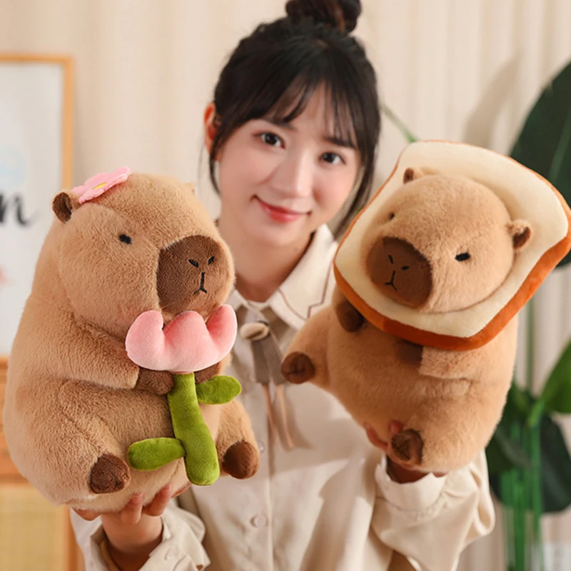 Peluche Kawaii Anime Capybara JxPlush, animaux créatifs, Toast Butter, jouets d'anniversaire pour filles, cadeau mignon pour petite amie