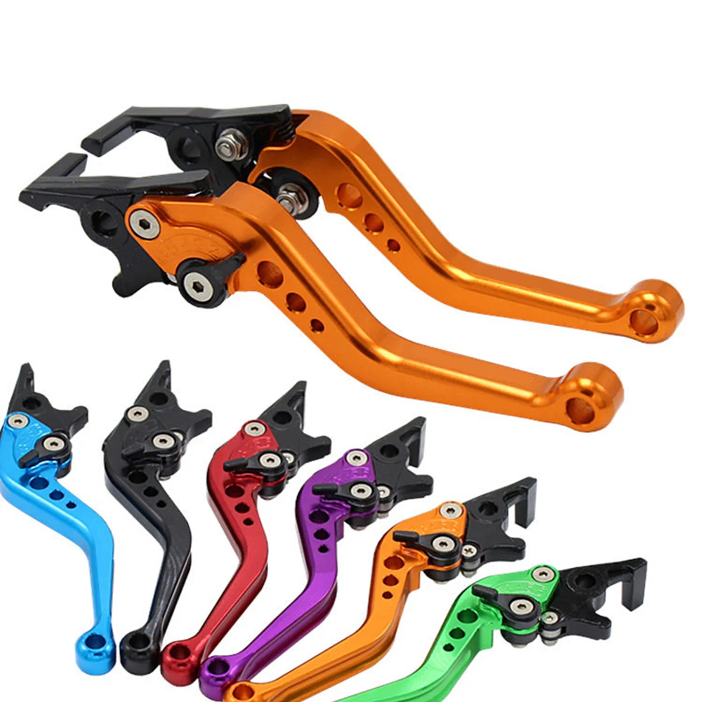 2Pcs Aluminium Alloy  Motorcycle Brake Handle  Pump Lever Hydraulic Master Cylinder Clutch Drum Brake Lever Handle