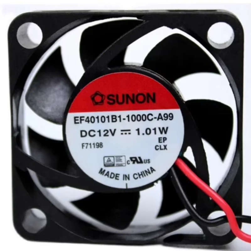 

SUNON EF40101B1-1000C-A99 DC 12V 1.01W 40x40x10mm 2-Wire Server Cooling Fan