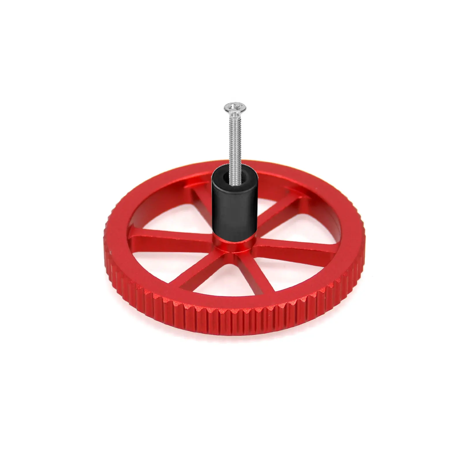 4 قطعة صامولة تسوية يدوية من الألومنيوم الأحمر مع 4 قطعة عمود تسوية السرير الساخن من السيليكون لسلسلة أندر 3 أندر 5/Plus Pro CR-10 #5