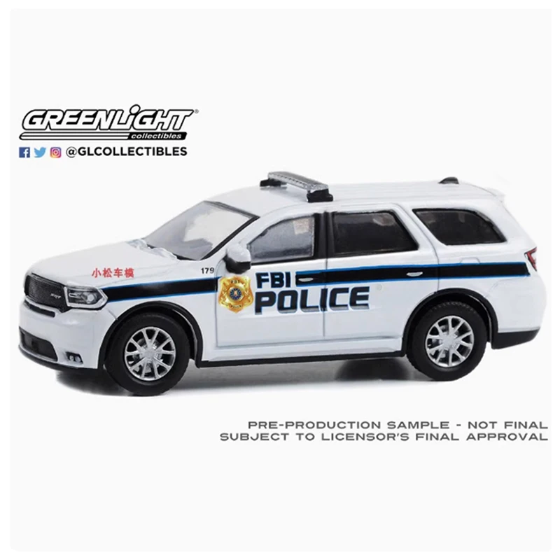 

GreenLight масштаб 1:64 2018, полицейский костюм Доджгого, модель автомобиля из сплава, классический сувенир для взрослых, подарок для хобби и игрушки