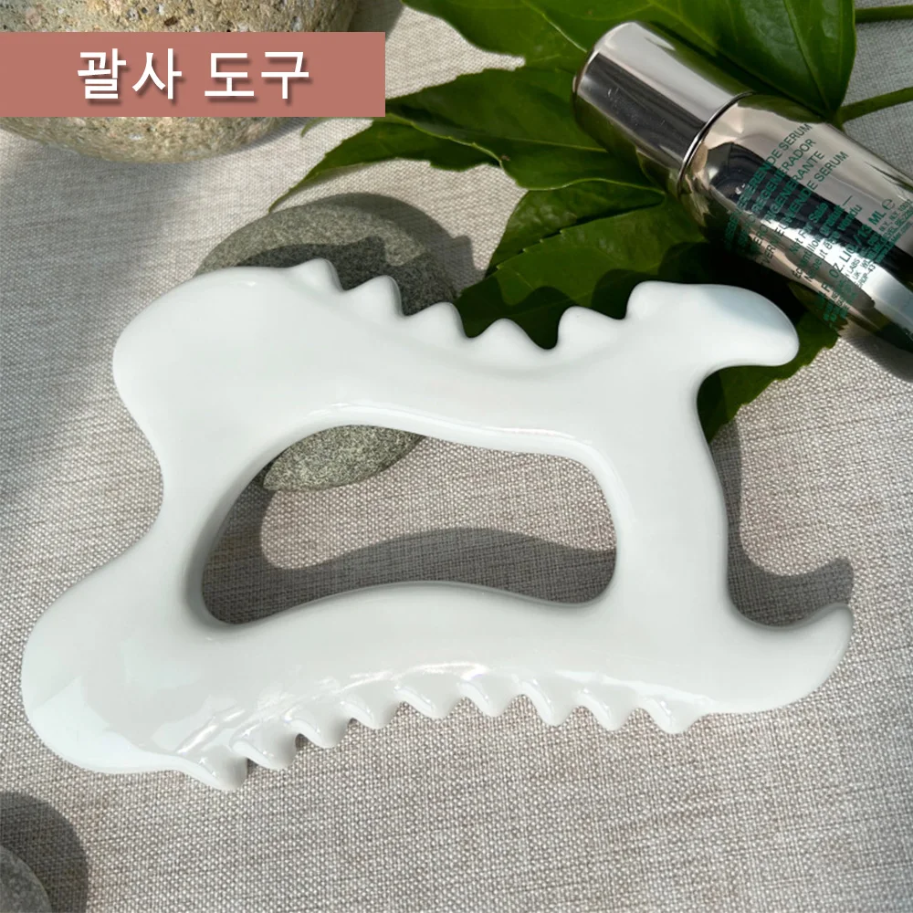 Facial Gua Sha Tools Guasha Face Massagers Ceramic Gua Sha Scraper Board For Face Lift Slimmer Reduces Puffiness Body Sculpting