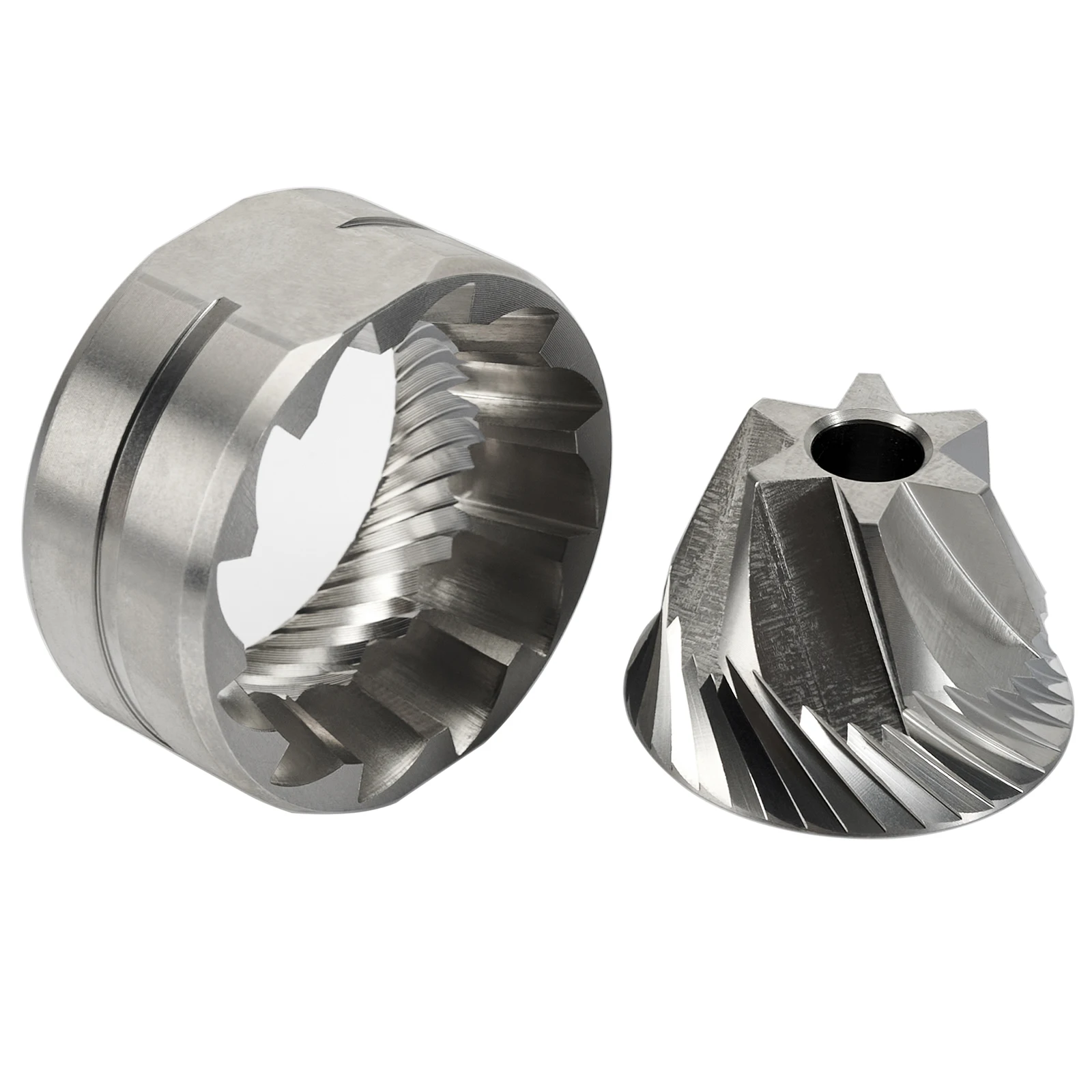 Conjunto de rebarbas cônicas de aço inoxidável TASP, acessórios de reposição para moedor de café hexagonal de 38 mm para Lelit PL53 Brasilia/Rossi FM