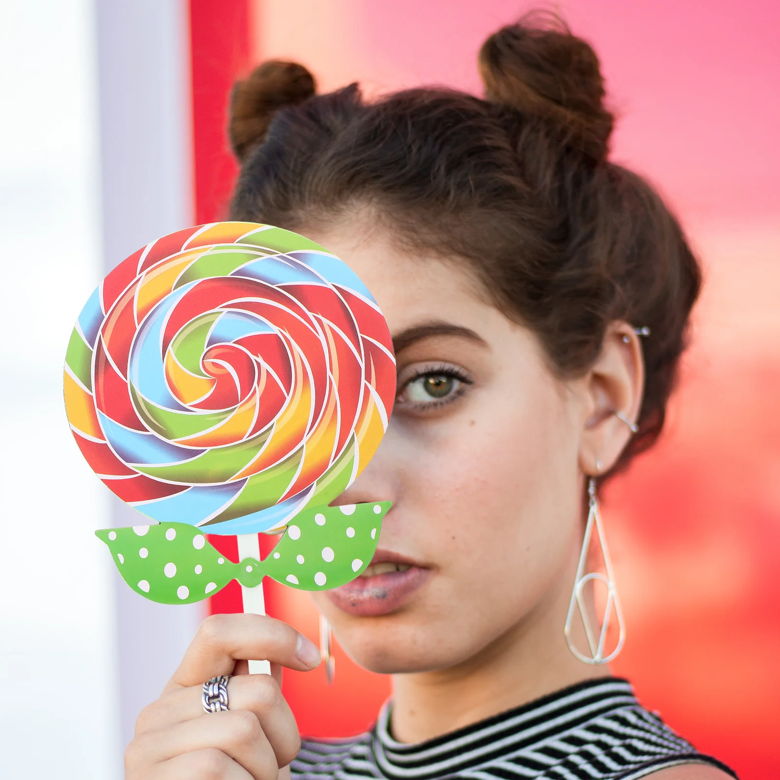 

2Pcs Lollipop Prop Premium Simulation Candy Ornament for Photography Party Decoration Realistic Food Props Scene Adornment