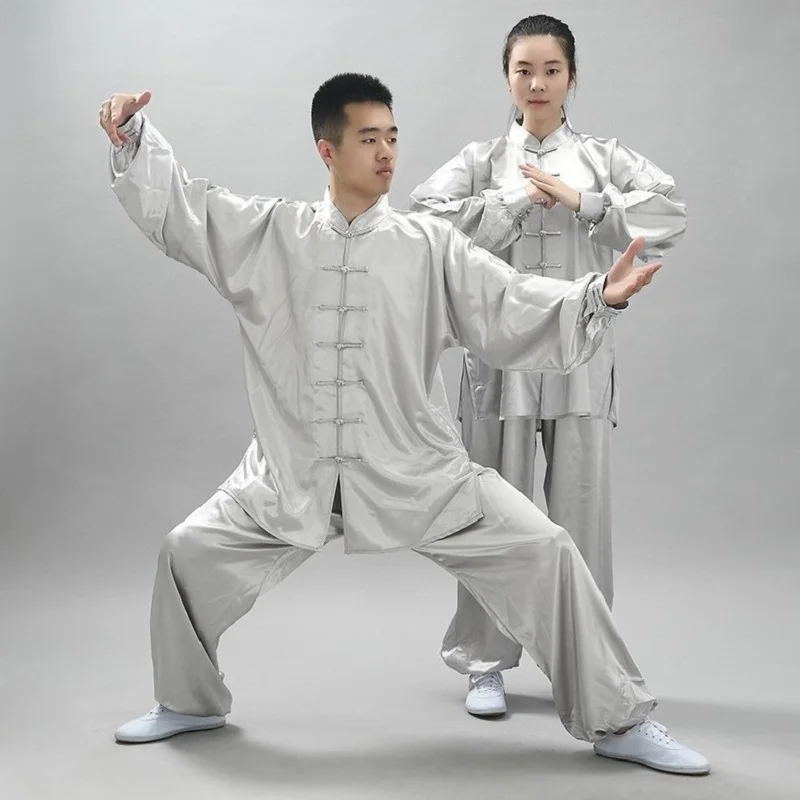 Solredo disfraz de ejercicio de la mañana, uniforme de TaiChi, ropa china Wushu, vestido