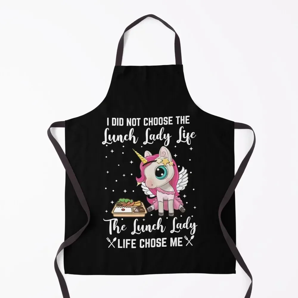 

Lunch lady funny t shirt life Apron Kitchen Things And For Home kitchen and home Kitchen Novel Accessories Teacher Apron