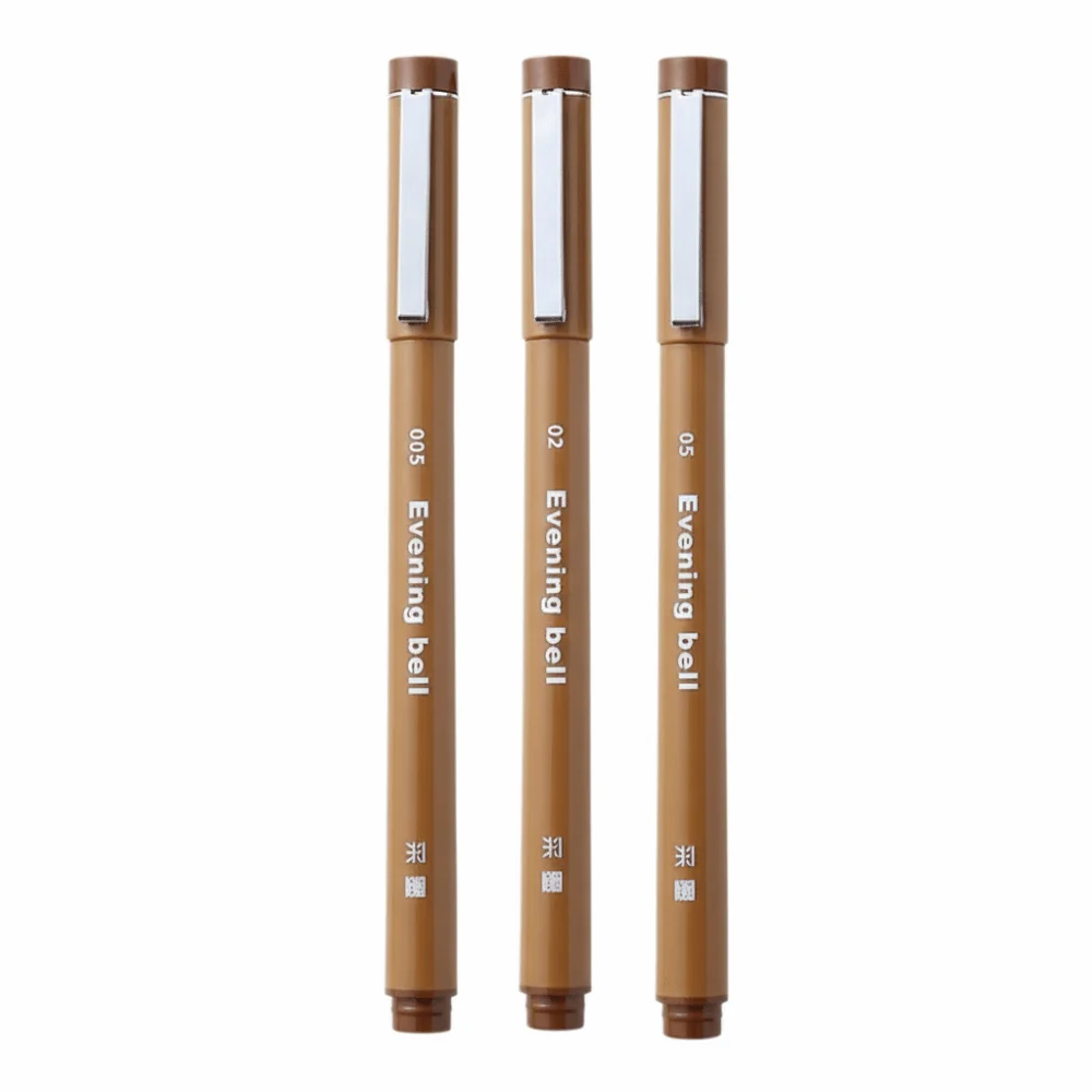 

3 шт., прецизионные художественные принадлежности, микронная ручка, игольчатый наконечник, пигментные маркеры, тонкая линия, ручка для рисования, рисование