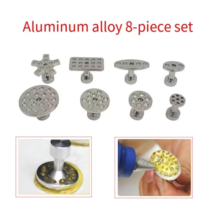 

H3CE 8PCS Auto Dents Repair Aluminum Pulling Tool for Truck SUV Car Bodywork Use