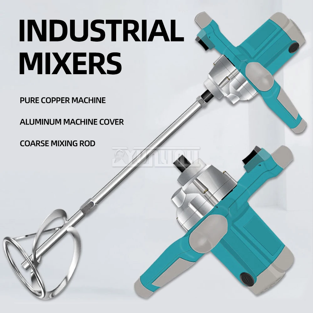 

Electric mixer 6 speed control paint mixer cement Putty powder hand-held mixer paint ash machine