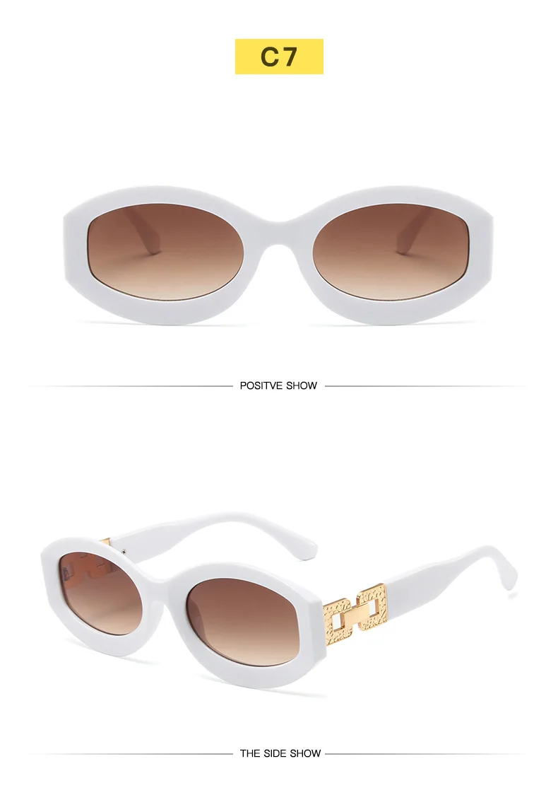 Vintage Ovale Sonnenbrille Frauen Marke Designer Brille Frauen/Männer Cateye Retro Brillen Frauen Vintage Lentes – Detail 8