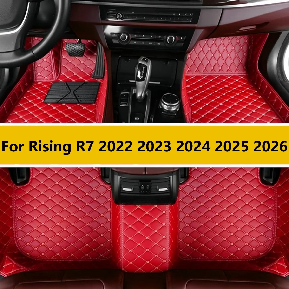 

Custom Car Floor Mats For Rising R7 2022 2023 2024 2025 2026 Auto Carpets Foot Coche Accessorie