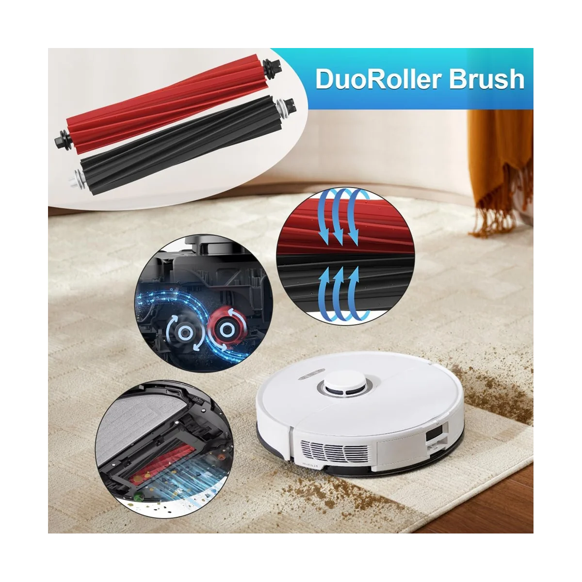 ملحقات المكنسة الكهربائية لـ S8 Pro Ultra Robot Vacuum Dual فرشاة رئيسية فرشاة جانبية فلتر Hepa ممسحة قطع غيار الملابس