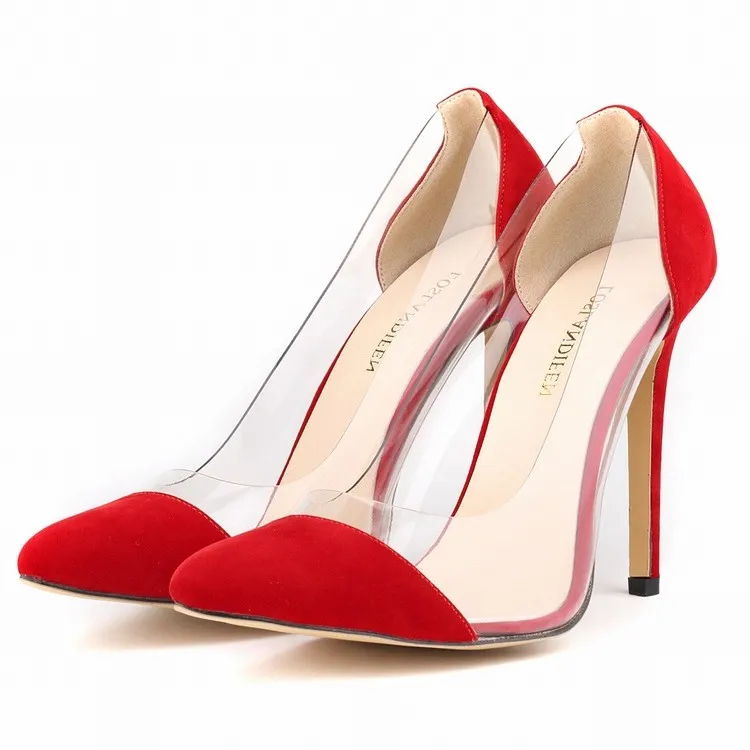 

2025 New Pointed Toe Thin High Heels Fashion Sexy Red Black Blue Shoes Women Wedding Shoes Dress Pumps Brand Design A0052