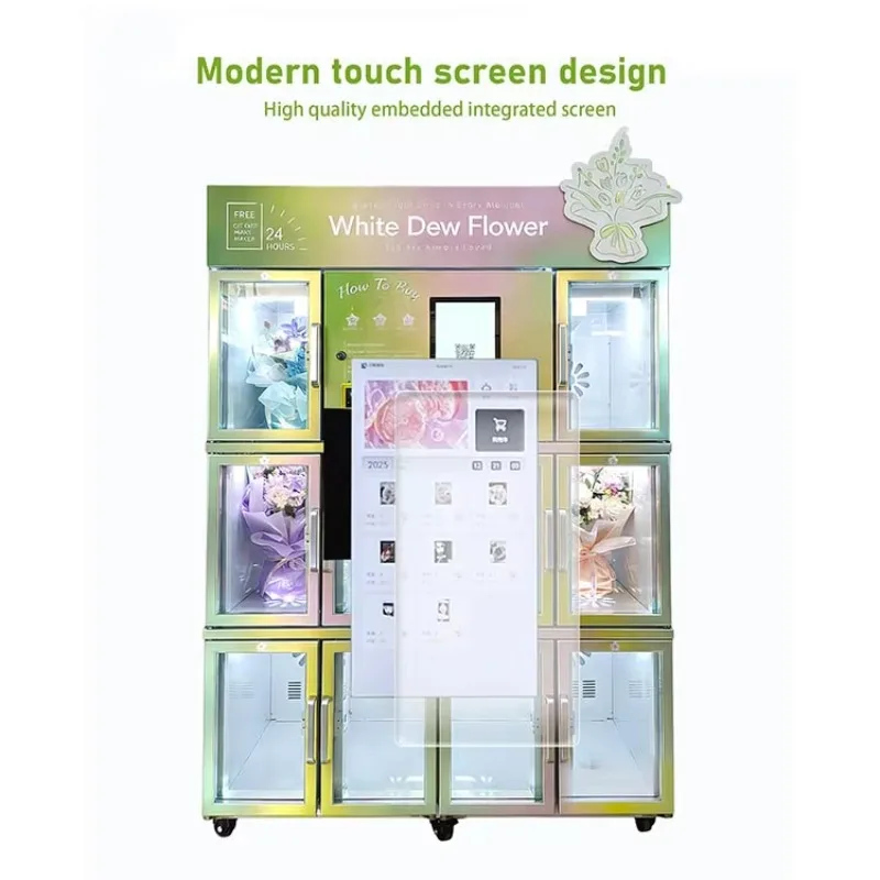 Customize Touch Screen Floral/Flower Bouquet Vending Machine Smart Refrigerated Fresh-Keeping Equipment Vending Machine Flowers