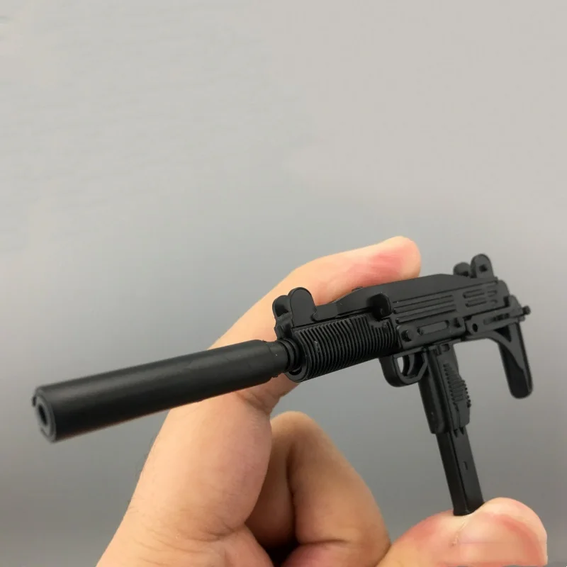 1/6 Scale Uzi Assembly Weapon Model Kit Soldier Accessories