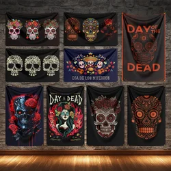 Day of the Dead Flag Polyester Digital Printing Holiday Banner Gifts