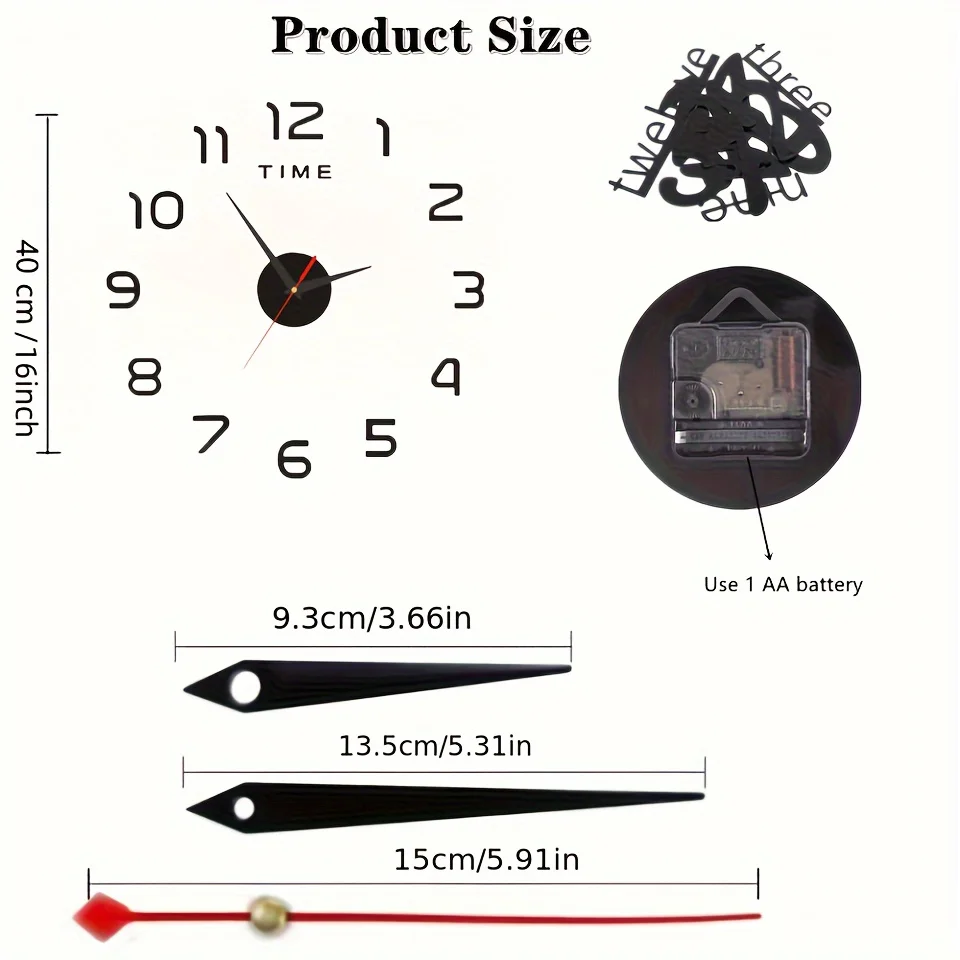 3D Luminous Large Wall Clock Modern Design DIY Digital Table Wall Clocks  Wall Clock Free Shiping Living Room Decorative Watch