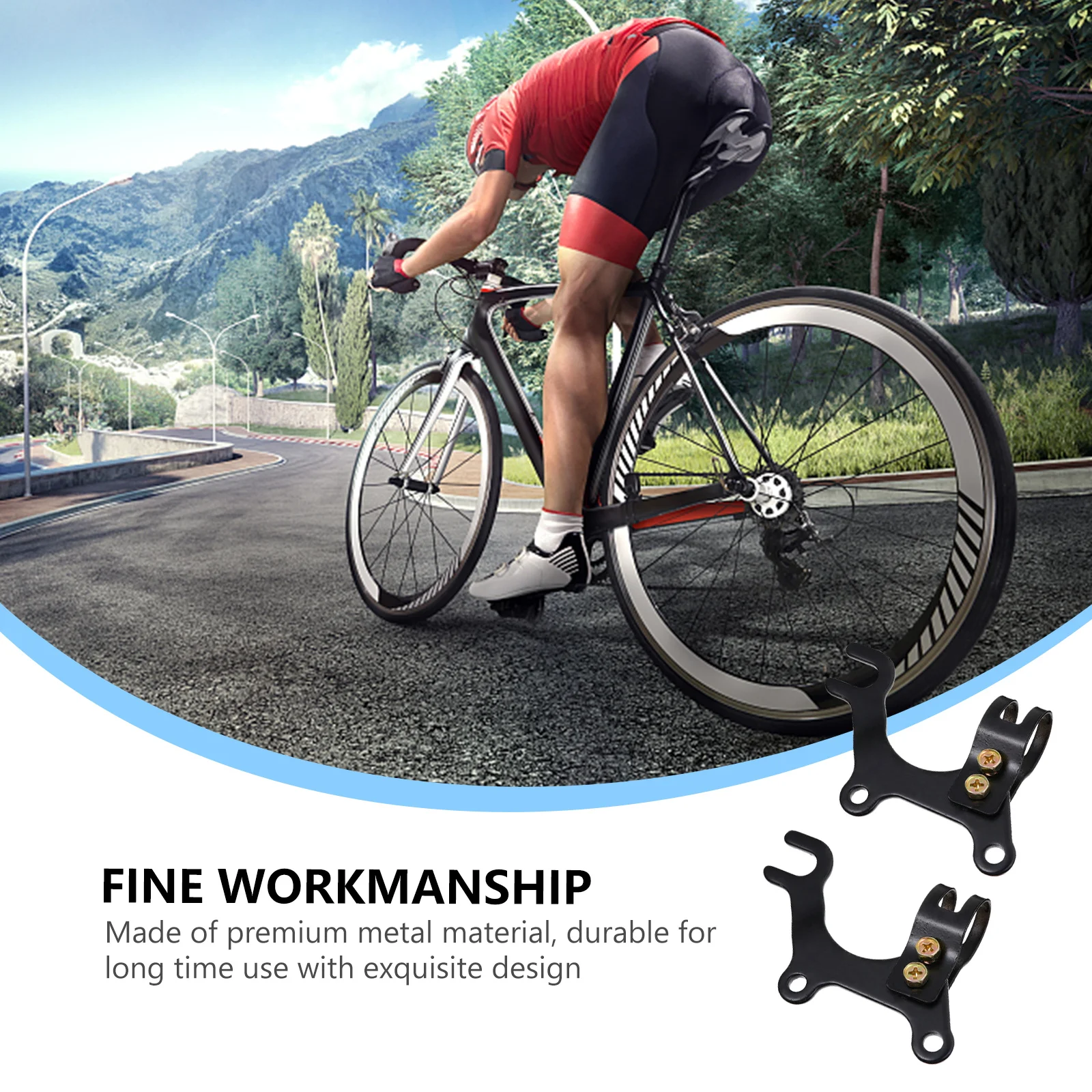 

2 Pcs Bike Disc Brake Adapter Bicycle Bracket Rear for Converter Mounting Holder