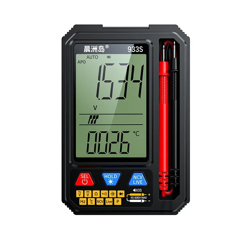 Draagbare Voice Burn Proof Multifunctionele Multimeter, Volautomatische, Hoge Precisie Backlight Digitale Display Multimeter