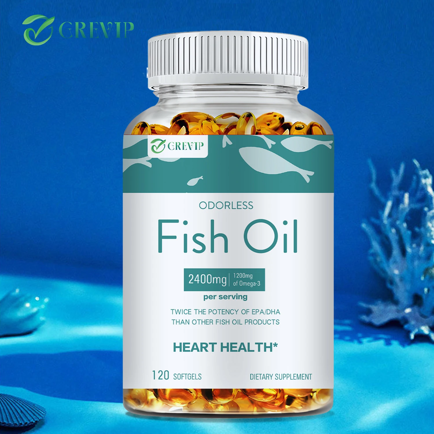 

Рыбий жир Омега-3 - с EPA и DHA - улучшает здоровье мозга и кожи, повышает память и интеллект, укрепляет иммунитет.