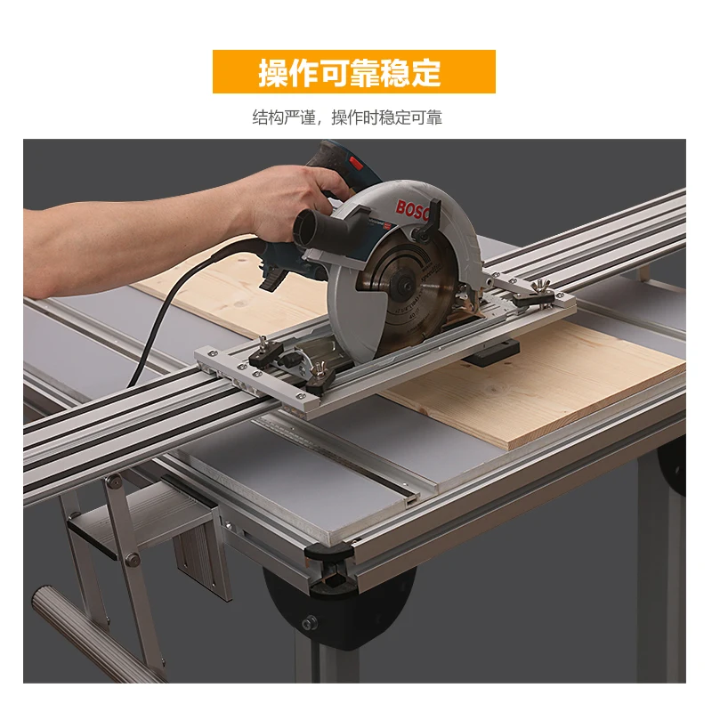 Camada dupla, elevador, trilho, serra circular elétrica, acessórios