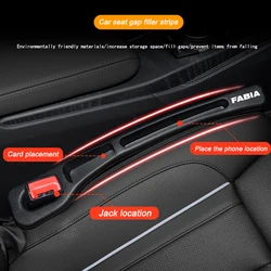 Car Seat Gap Filler Side Seam Plug Strip Leak-proof Filling Strip For Skoda Fabia 1 2 3 MK1 MK2 MK3 NJ3 NJ5 Car Accessories