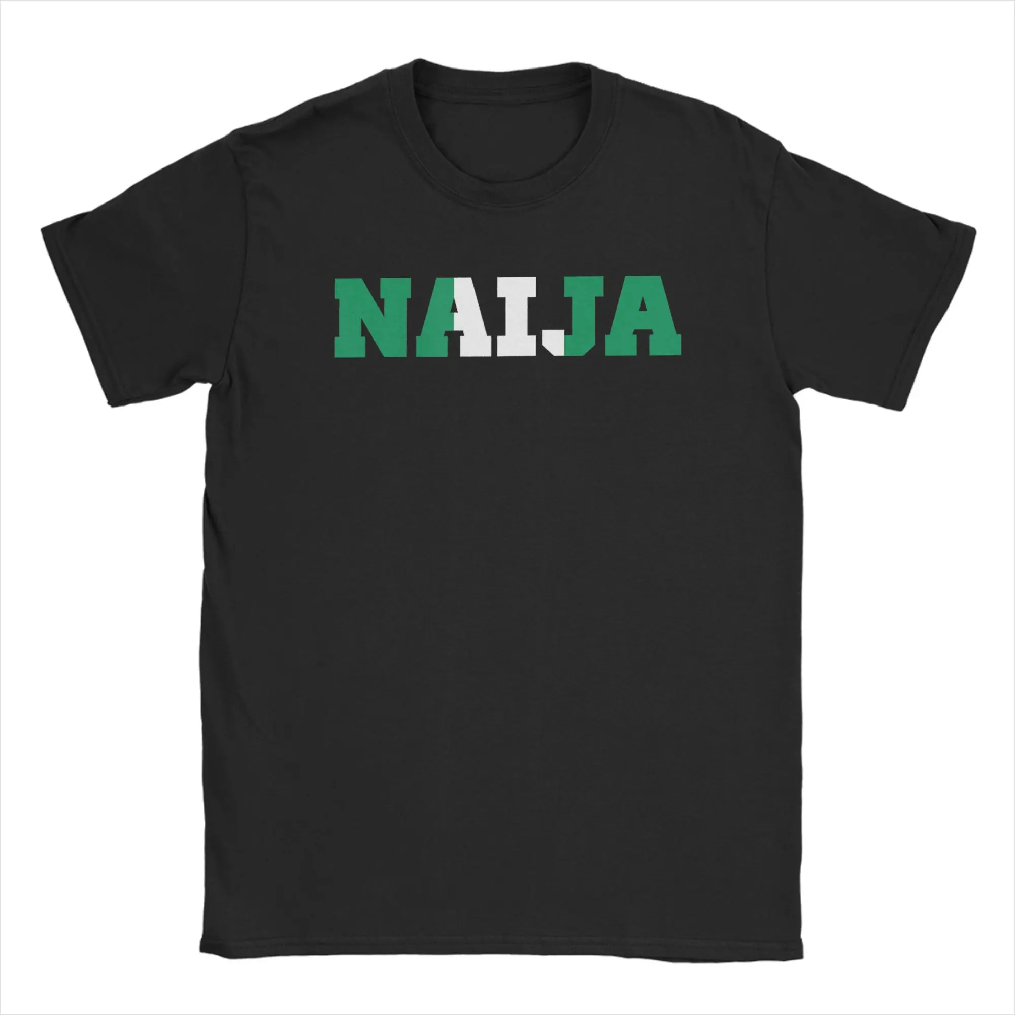 Vintage T Shirt Summer Nigeria Varsity Nigerian Flag Naija T Shirts  Cotton Tee Shirt for Men's Plus Size Short Sleeve Tops