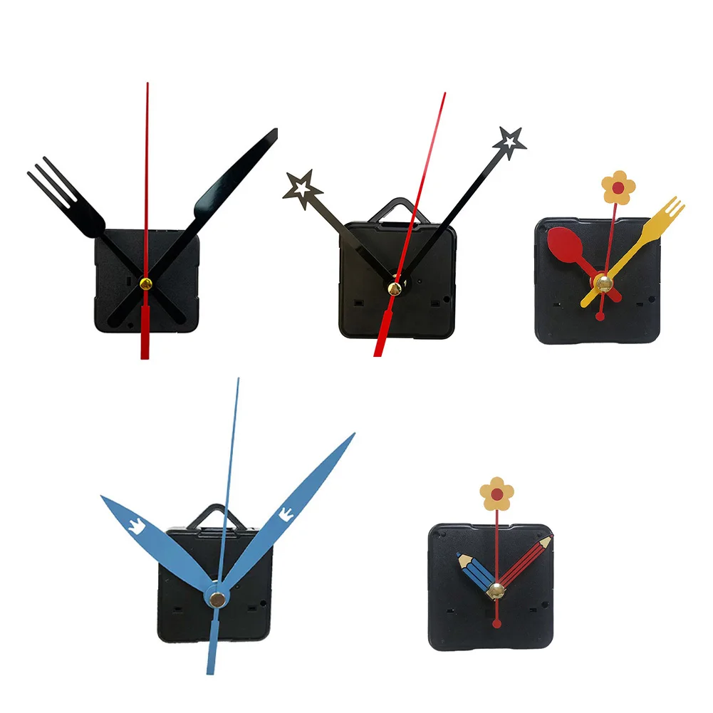 سهلة التركيب على مدار الساعة DIY حركة الساعة أجزاء ساعة الحائط الشخصية ساعة الحائط مكون الساعة متعددة الاستخدامات خمسة أنماط مميزة #6