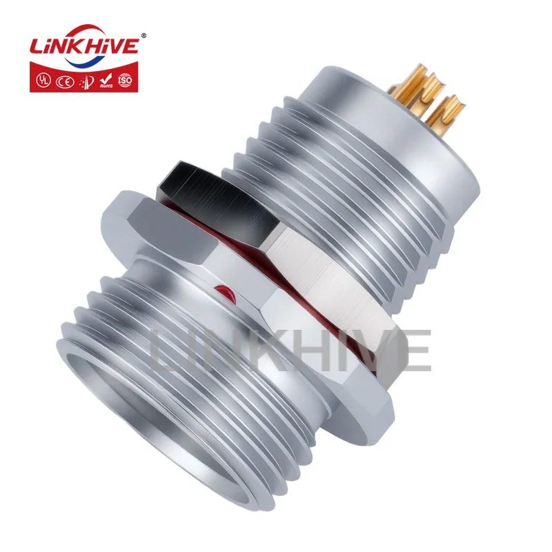 Compatible with LEMO HRG IP68 Subsea Socket 0W 1W 2W 3W 2 3 4 5 6 7 8 9 10 12 14 16 18 19 20 22 24 26 32 106 514 Pin Connector