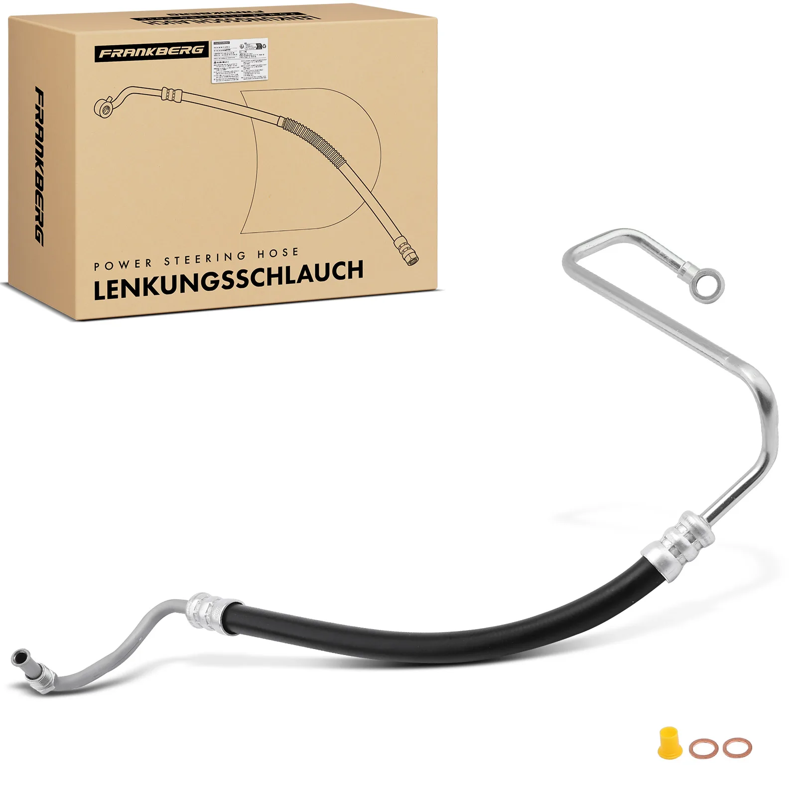 Tuyau de direction assistée Frankberg 1x pour Volvo 940 944 940 Kombi 945 2.0L-2.3L 1990-1998 9191449 13878483 3405591 1330472 58625