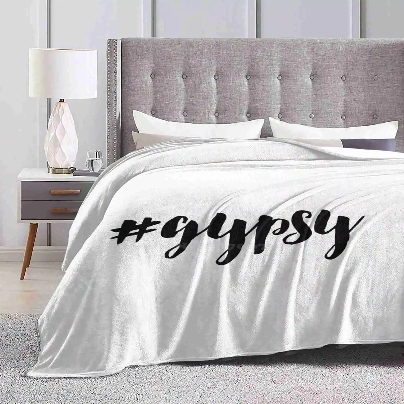 #Gypsy New Arrival Fashion Leisure Warm Flannel Blanket Hashtag Gypsy Soul Funny Flirty Girly Sassy Free Spirit Gypsy Life