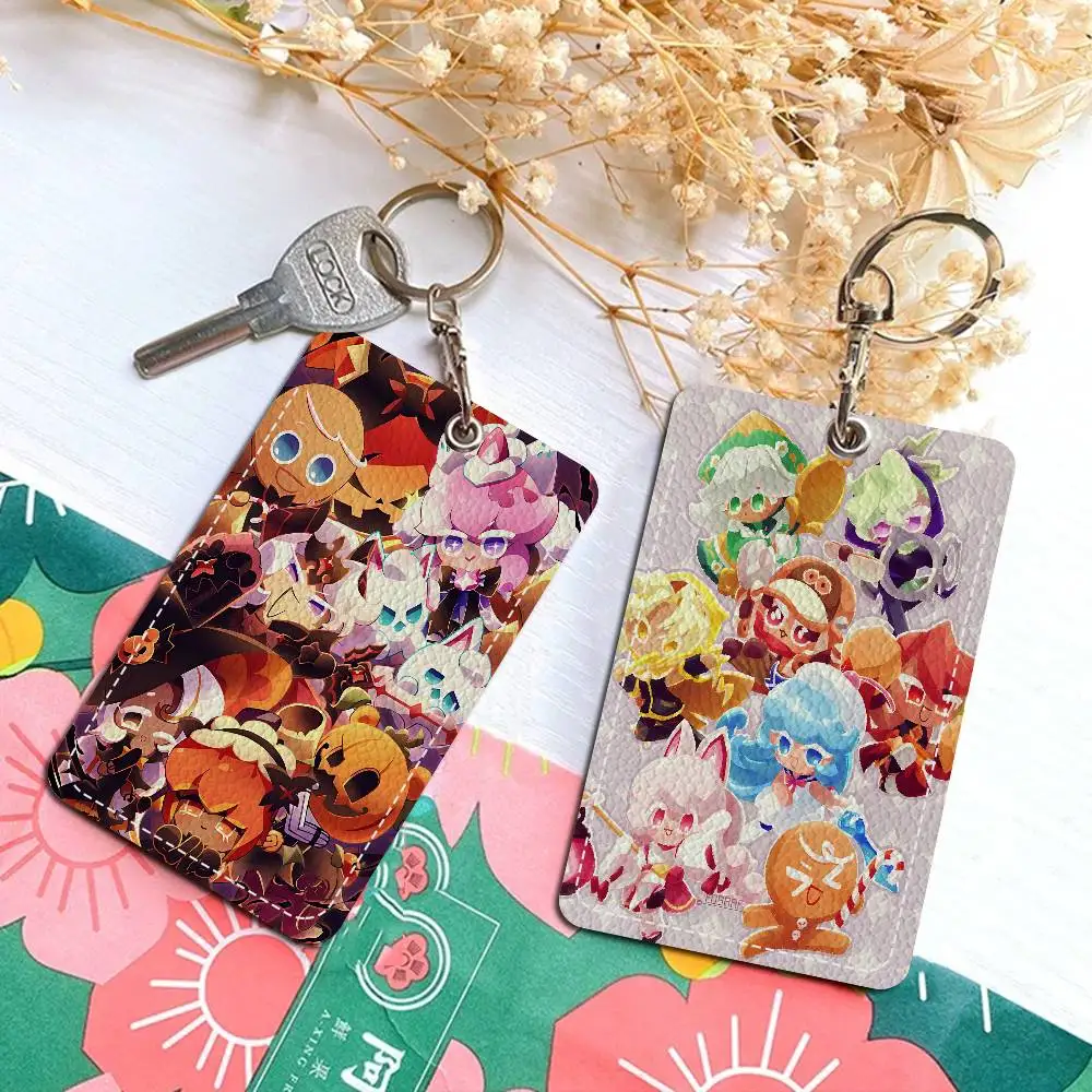 

C-Cookie Run K-Kingdom из мягкой кожи из искусственной кожи, прямоугольный держатель для ключей, защитный чехол для индукционного лифта, молодежный аккор Faion