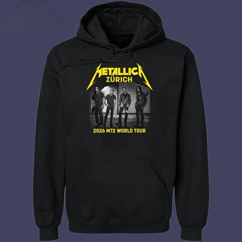 New Metallica M72 Zürich, Switzerland 2026 Band Members World Tour Round-neck Hoodies and Hoodies