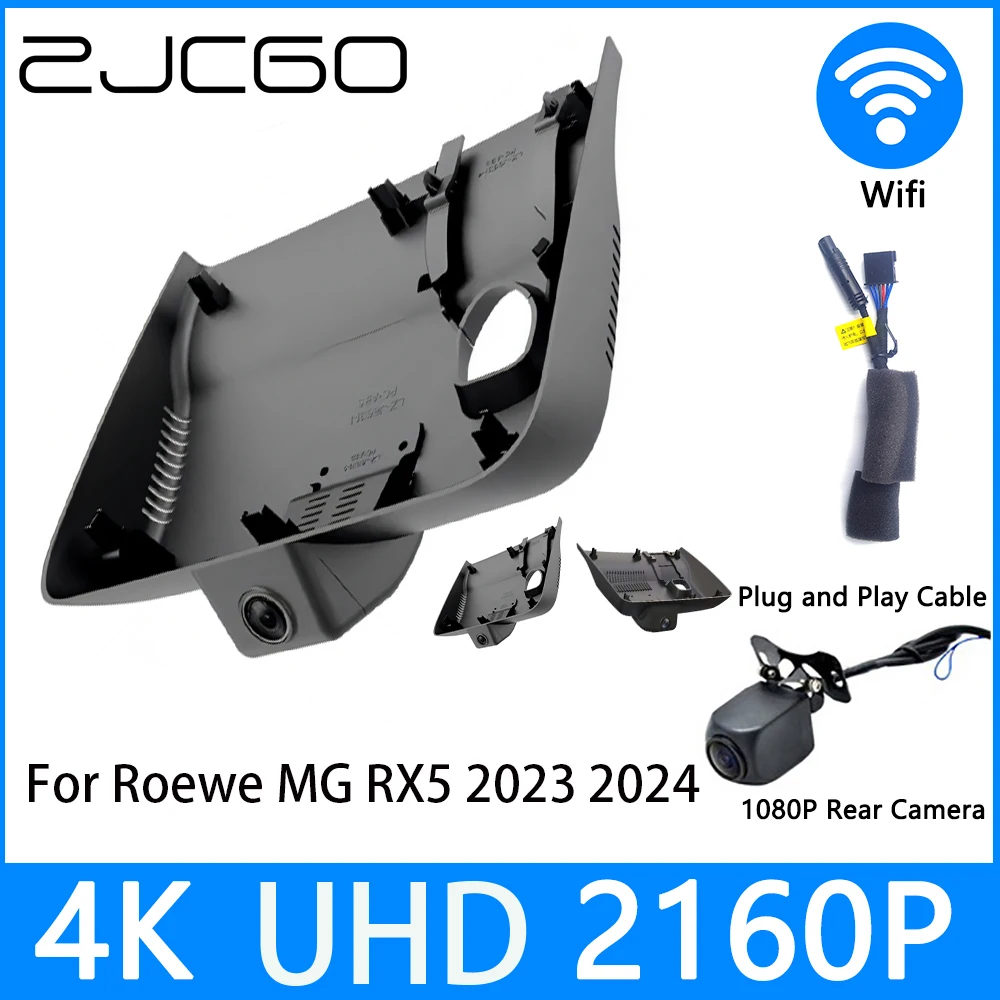 

ZJCGO Dash Cam 4K UHD 2160P Car Video Recorder DVR Night Vision Parking for Roewe MG RX5 2023 2024