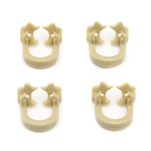 Imagen 2 del producto 4 unids/set abrazaderas de dique de goma Dental para dientes molares Material de resina herramientas de dentista Autoclavables 134 ℃   Abrazaderas de barrera de goma para dentista