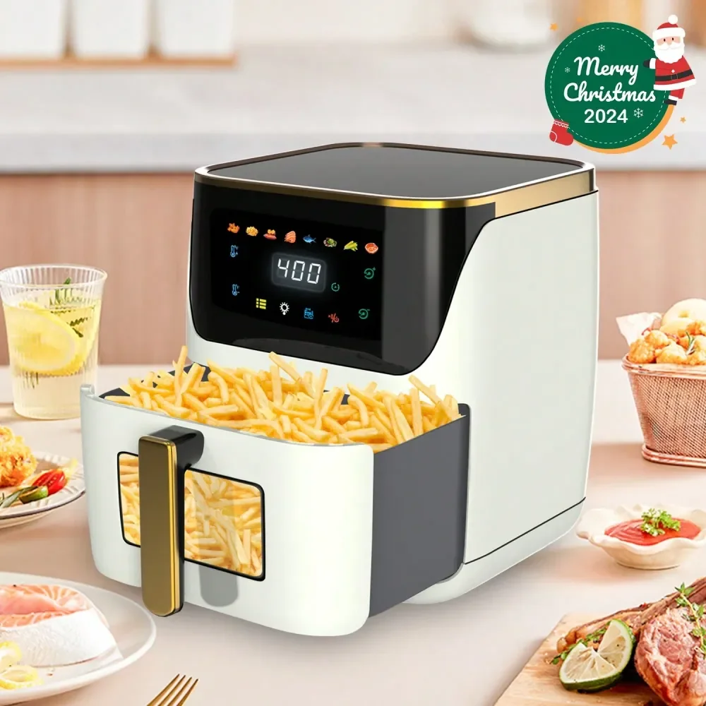 

Аэрофритюрница QT, 8-в-1, с цифровым сенсорным экраном, смотровым окном, мощностью 1750 Вт, антипригарное покрытие, можно мыть в посудомоечной машине, подходит для 13 человек