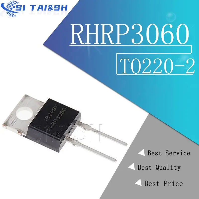 10PCS RHRP3060 TO220-2 fast recovery rectifier diode TO-220 600V 30A RHRP860 RHRP1560 RHRP8120 RHRP15120 RHRP30120 TO-220