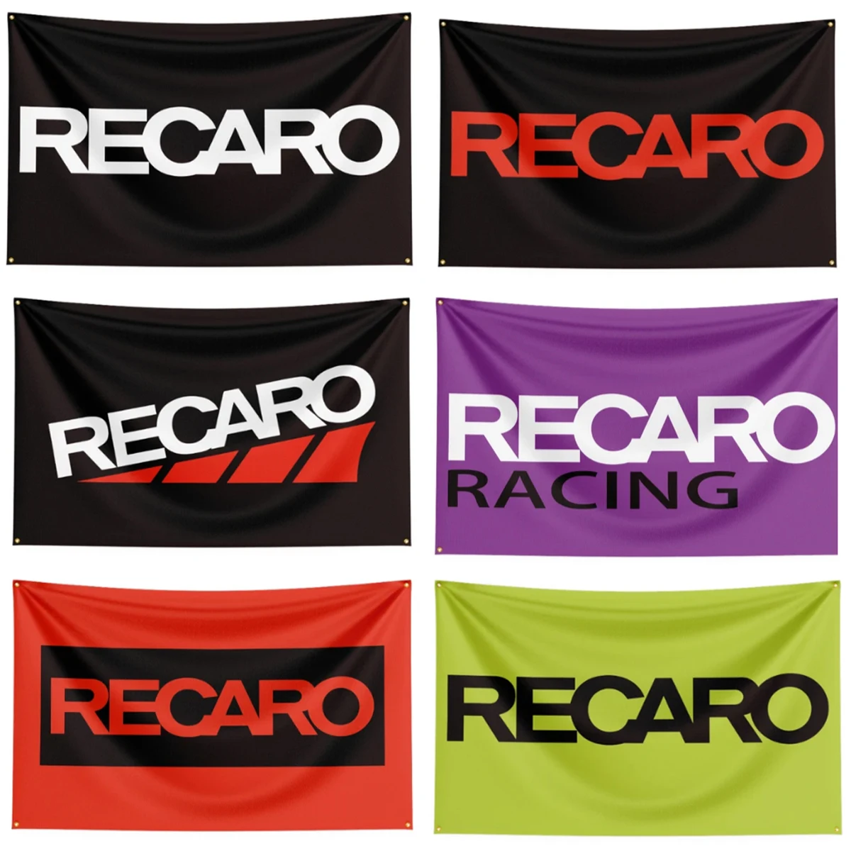 90x150cm 3X5FT Recaro Flag Polyester Printed Auto Parts Banner For Decor