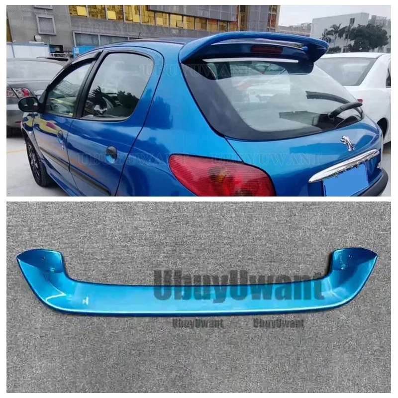 Alerón Trasero de Alta Calidad en Material ABS para Peugeot 206, Alerón para Peugeot 206 2008-2013