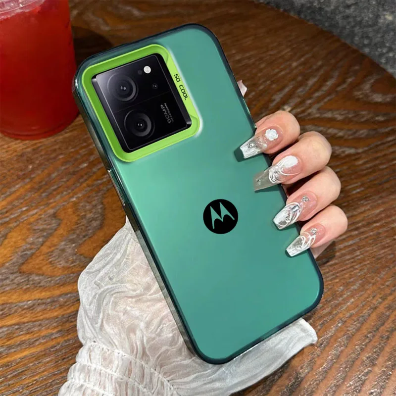 Luxur Laser Phone Case For Motorola Moto E32 E22 E22i E13 E20 E30 E40 E14 E7 Plus Cases Hard Anti-drop Matte Cover