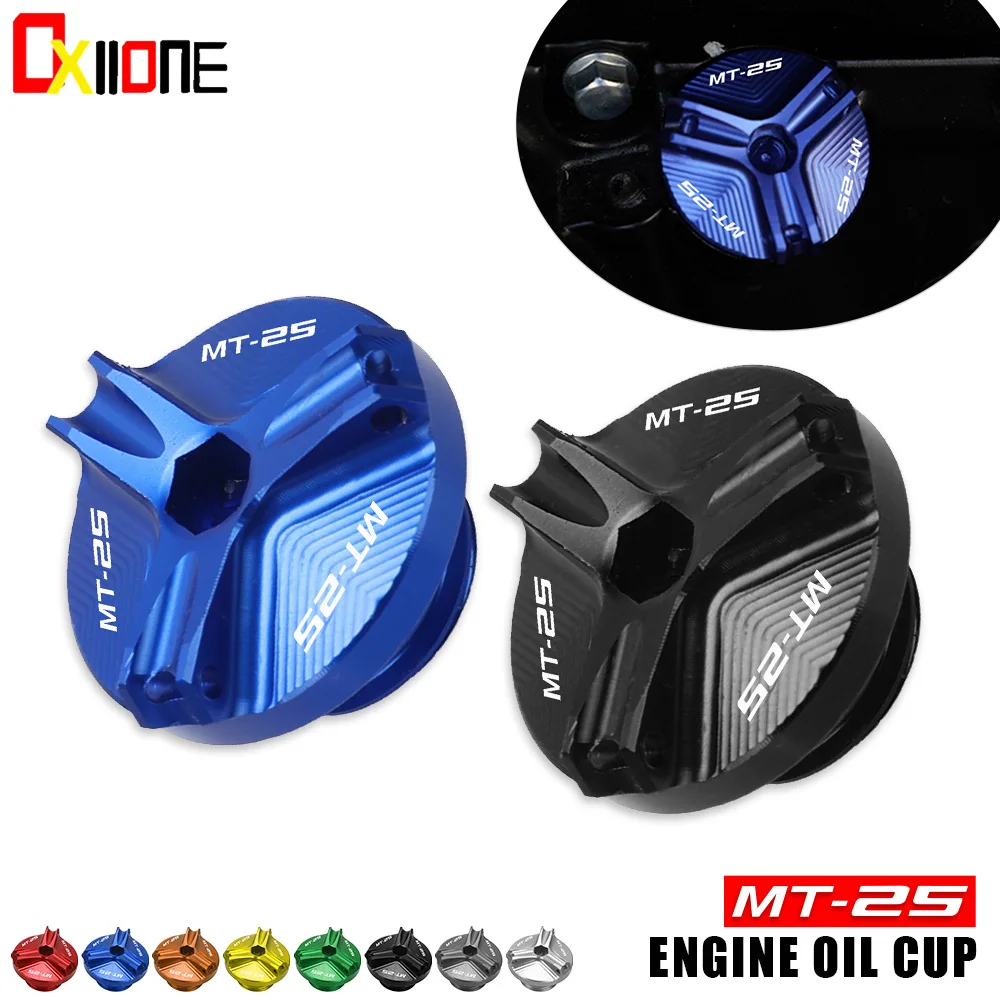 

For YAMAHA MT-25 MT25 2016 2017 2018 2019 CNC Aluminum Motorcycle Accessories Engine Oil Drain Plug Sump Nut Cup Cover