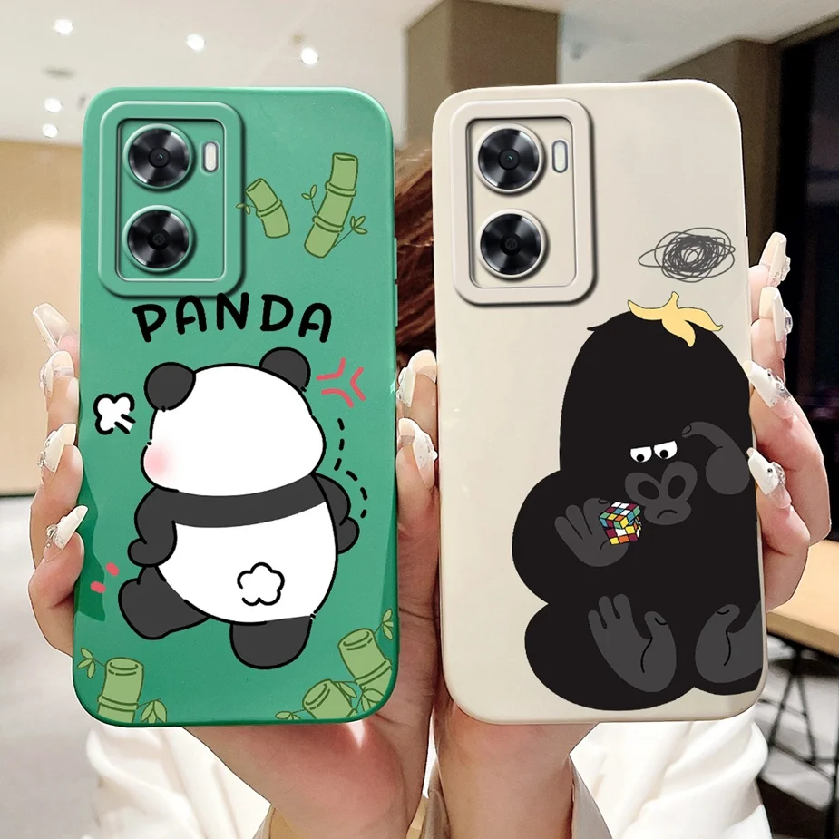 For Oppo A57 4G Case Oppo A57s CPH2385 Cute Funny Cartoon Cover Soft TPU Phone Case For Oppo A77 4G Oppo A77s Fundas 6.56'' Capa