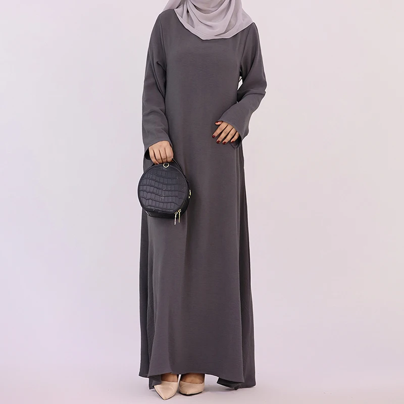 Plain Abaya for Women Islamic Casual Long Dress Dubai Turkish Muslim Hijab Robe Ramadan Eid Modesty Dresses Under Abayas