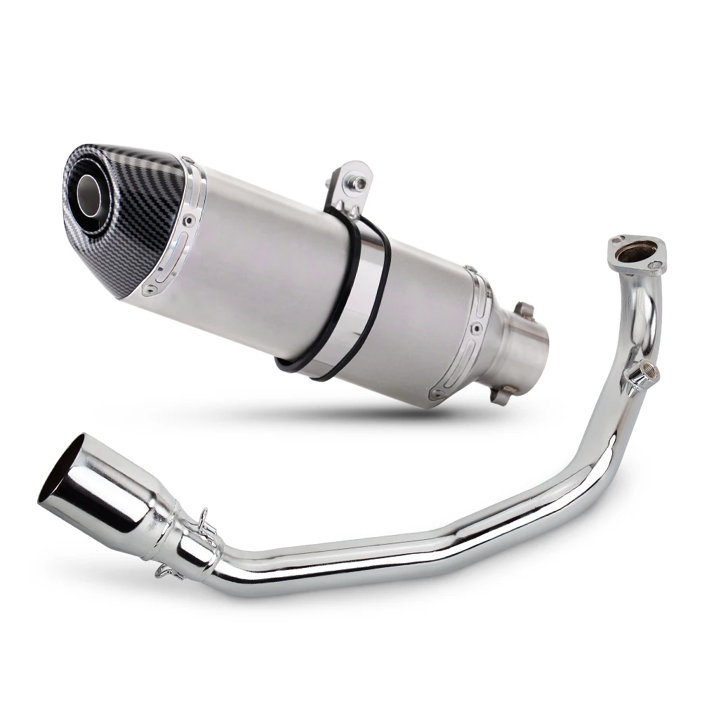 For Yamaha GY6 200cc 125cc 150CC Full System Exhaust Modified Motorcycle Yoshimura R77 Muffler Escape Connect Front Link Pipe