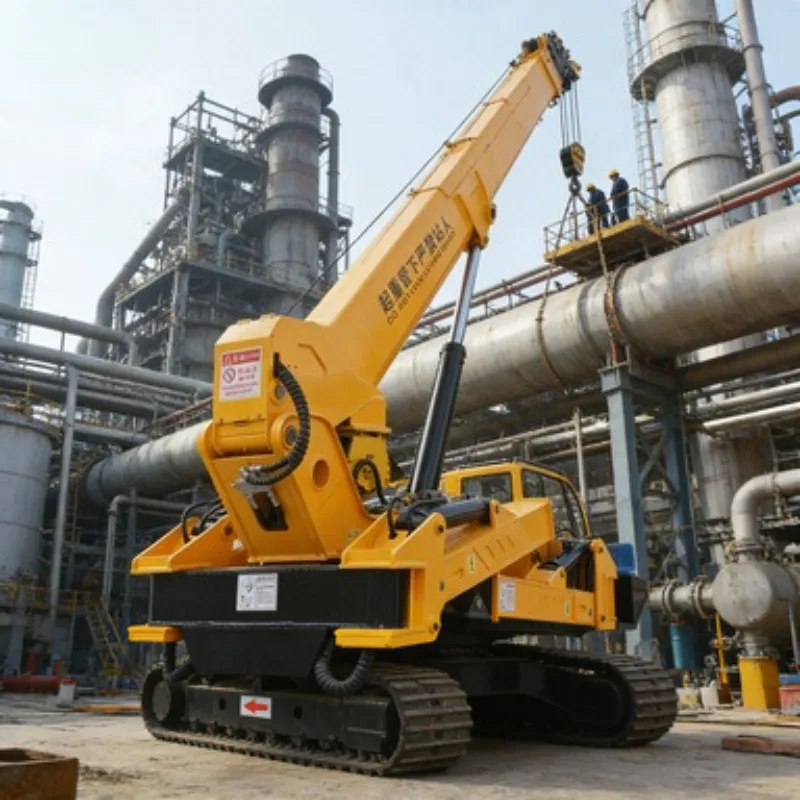Spider Crane Hydraulic Boom Lift Mounted Arm Fly Jib Mounted Aerial Working Boom Trailer Mounted Boom Man Lift