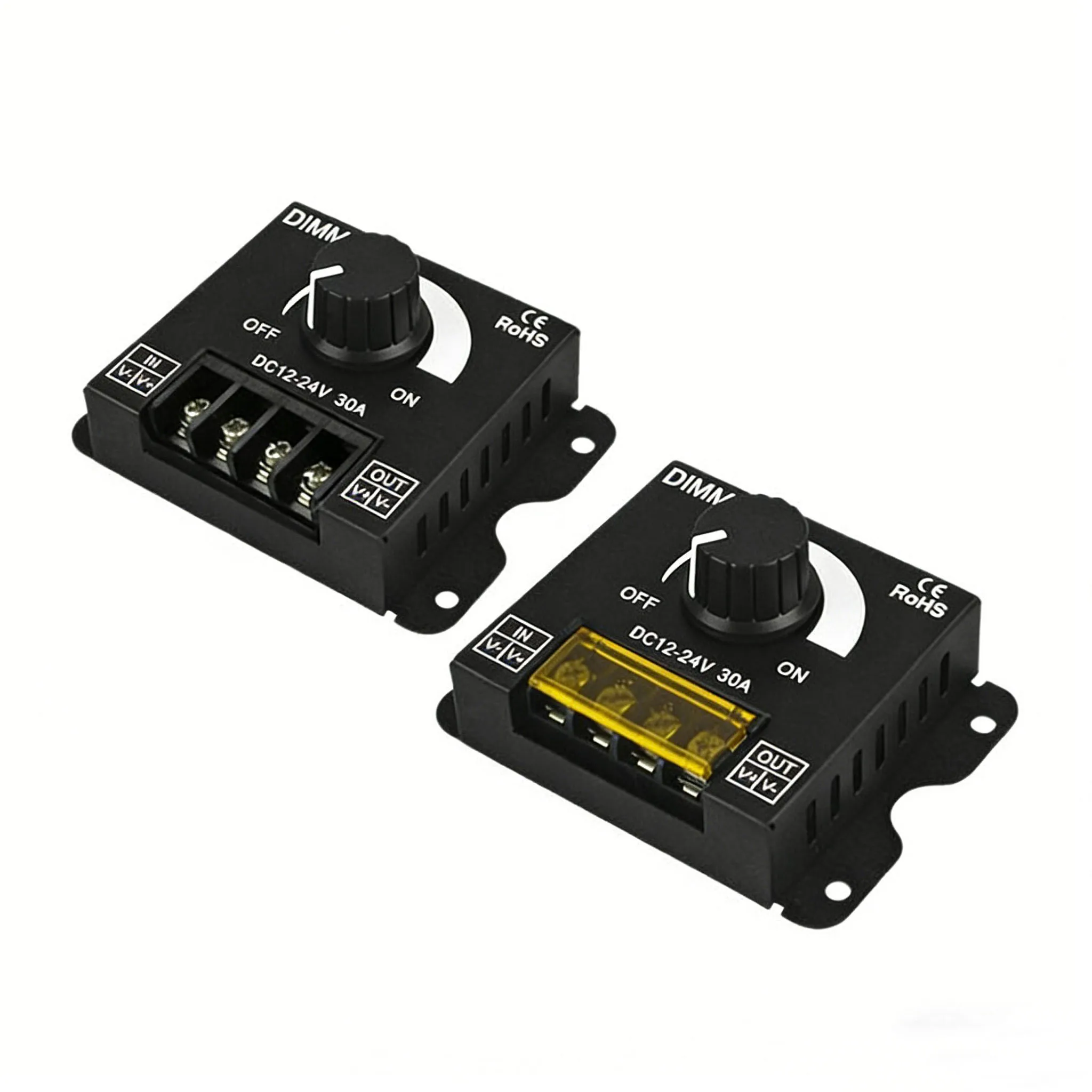 

Светодиодная лента 12В/24В-30А с диммером, ручной переключатель, одноцветная лента с плавной регулировкой яркости.