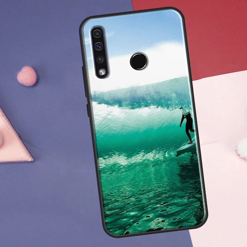 Surfer Surf Hang Loose Shaka Case For Huawei P30 P20 P40 P60 Pro Nova 9 5T P Smart Honor Magic 5 Lite X8 X9a 50 70 Cover