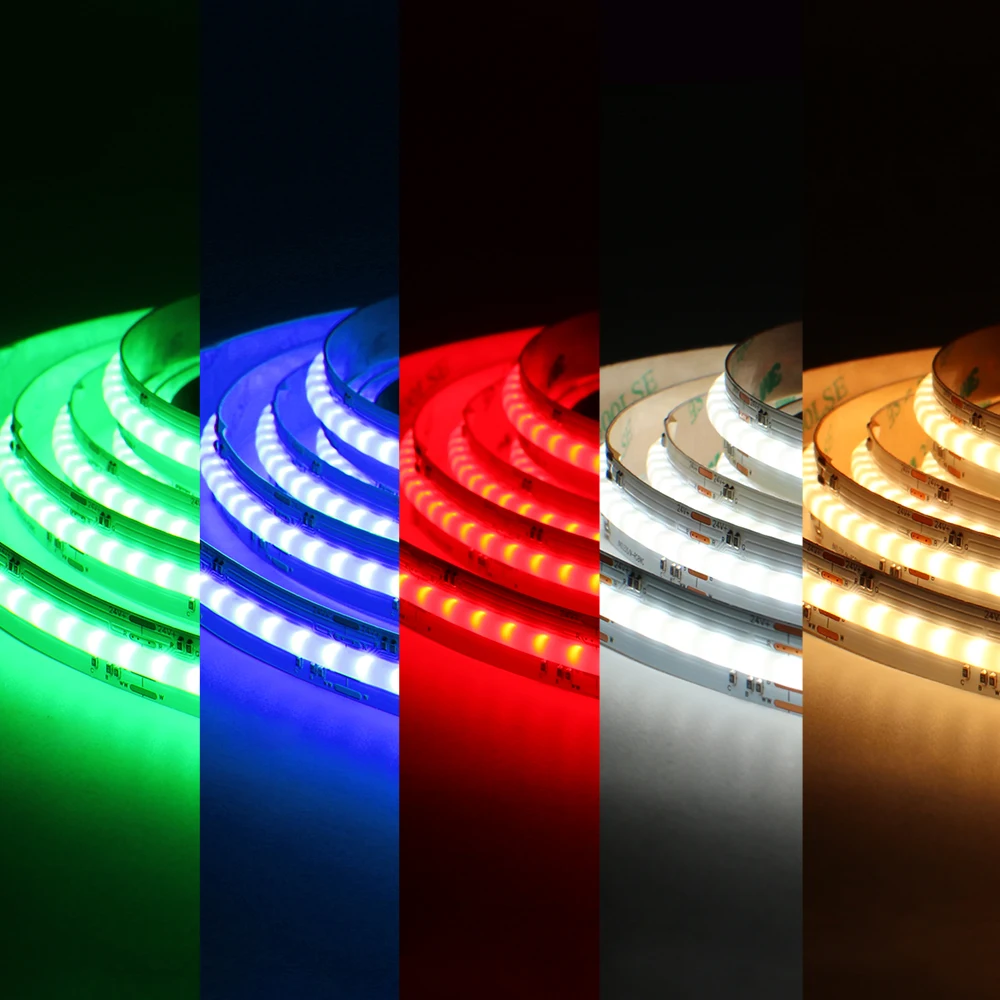 RGB+CCT COB LED Strip DC 24V RGBW Linear Light Bar Tape for Home Decor RGBCW Taple Light