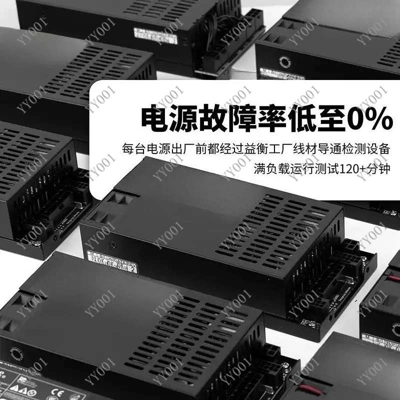 

Compact 1U Silent Power Supply 600W/500W Full Module Enhanced for Server & PC